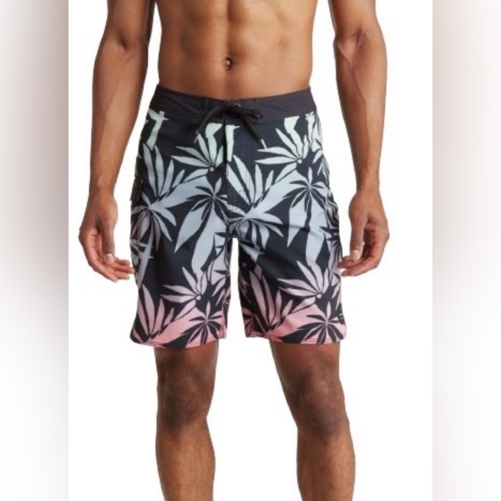 Rip Curl Tropical Leaf Print Board Shorts